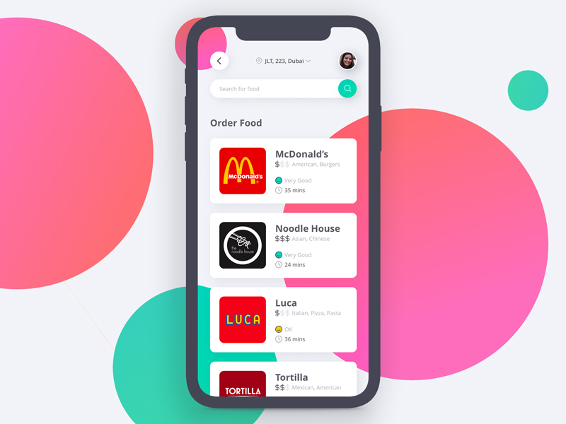 App Food Delivery – Free Adobe XD Template